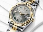 NEW UPGRADED Rolex Datejust II 2-Tone Gray Face Green Roman  DJII 41mm Watch